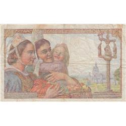 20 FRANC FRANCE CURRENCY 1942