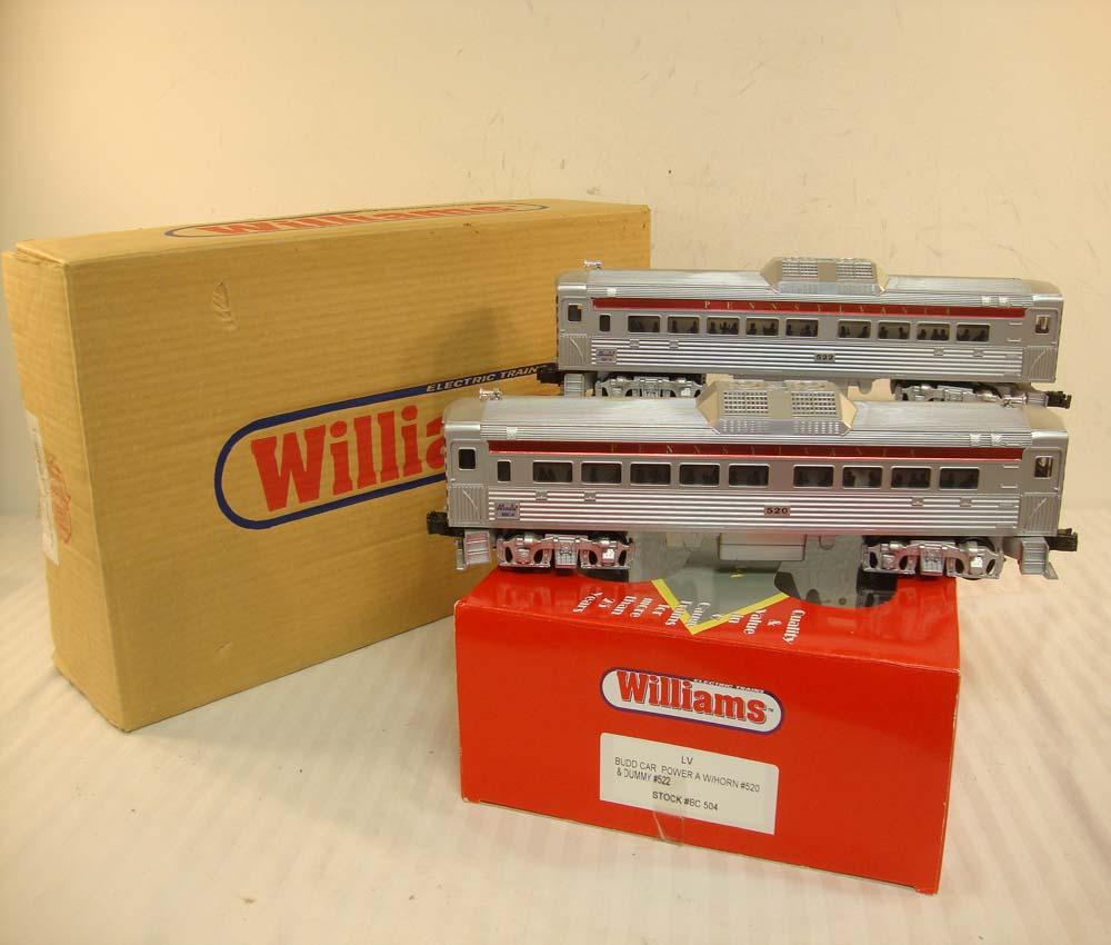 WILLIAMS PRR O GAUGE RDC BUDD CARS
