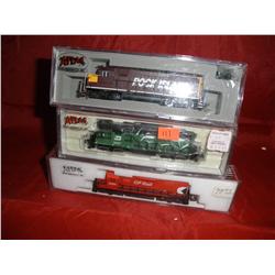 THREE ATLAS N SCALE GP DIESELS OB