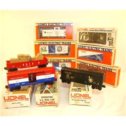 9 LIONEL O GAUGE FREIGHTS