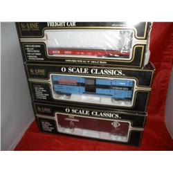 KLINE O GAUGE SCALE FREIGHT CARS
