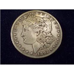 1892-S MORGAN SILVER DOLLAR FULL AU GRADED