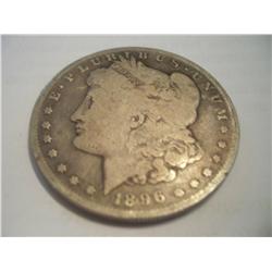 1896-S Morgan Silver Dollar, AU
