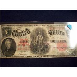 1907 $5 "Woodchopper" US Note