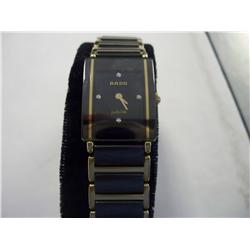 LADIES RADO JUBILE 18K & CERAMIC DIAMOND FACE
