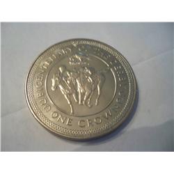 Isle of Man - 1980 - Bicentenary Derby Coin - One Crown