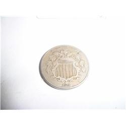 1872 Shield Nickel, XF
