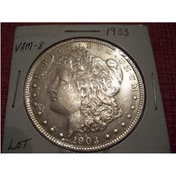 ERROR 1903 MORGAN SILVER DOLLAR, RARITY #5 VAM-8
