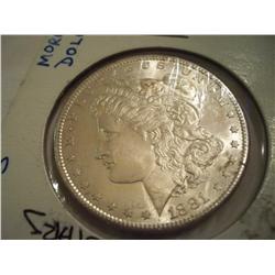 1881-S Brilliant Uncirculated Morgan Silver Dollar, MS-63/64