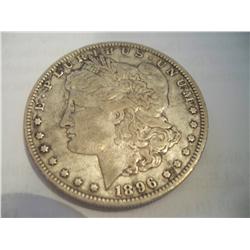 1896-O Morgan Silver Dollar smt