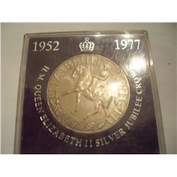 Queen Elizabeth II Silver Jubilee CROWN 1952 -1977 Coin