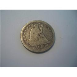1853 Sitting Liberty Silver Quarter