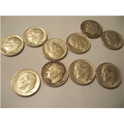 10 1964 90% Silver Roosevelt Dimes