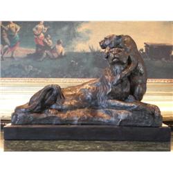 Grand Bronze Sculpture Lioness