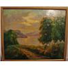 Image 2 : OIL ON CANVAS - ~Coastal Landscape~ Scene