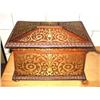 Image 1 : STUNNING 19THC ROSEWOOD BRASS INLAID TEA CADDIE C1840