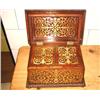 Image 4 : STUNNING 19THC ROSEWOOD BRASS INLAID TEA CADDIE C1840