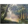 Image 1 : OIL ON CANVAS - ~Swamp Hunters~ Scene