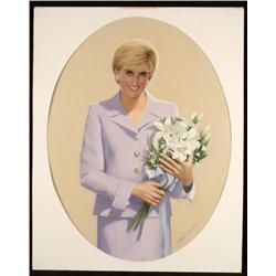 William Chambers Original Princess Diana Art Painting