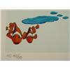 Image 3 : The Pool Surrealist Framed Art Print Fish Artist Signed