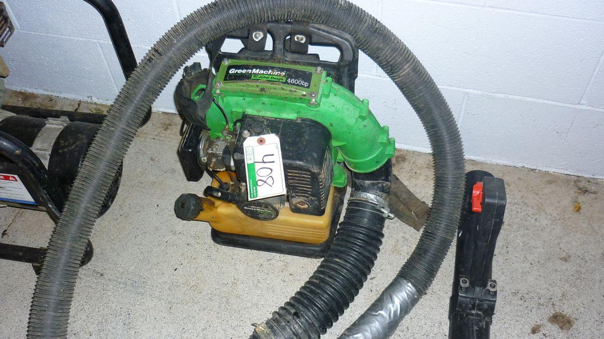 John Deere back pack blower unit, 4600BP