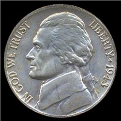 1943P Jefferson 5c MS66+ (COI-7825)