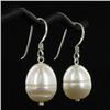 Saltwater Baroque White Pearl Earrings (JEW-250B)