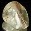Image 1 : 58.7ct Tourmaline Rutilated Quartz Freeform Cabochon (GEM-33895)