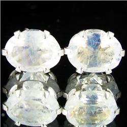 4.96ctw Moonstone Sterling Earrings (JEW-2648)