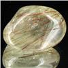 Image 1 : 73.5ct Tourmaline Rutilated Quartz Freeform Cabochon (GEM-33874)