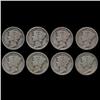 1928D Mercury Dimes Better Grade Lot of 8 (COI-8475)