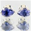 Image 1 : 2.51ctw Iolite Sterling Earrings (JEW-2660)