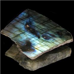 188.7ct Flashy Peacock Color Labradorite Slab (GEM-33651)
