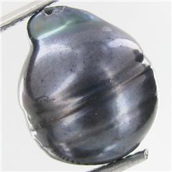 11.07ct Baroque Peacock Black South Sea Saltwater Pearl (GEM-33222)
