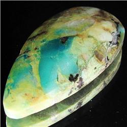 65.87ct Rare Azure Green Agate Cabochon (GEM-33150)