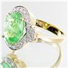 Image 2 : 4.3ct Copper Tourmaline/Dia. 14k Ring Appr $54k (JEW-3141)