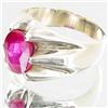 Image 2 : 3.74ct Ruby Silver Ring Appraised $10k (JEW-2710)