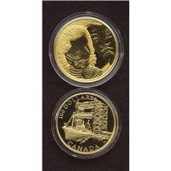 Lot of two 2004 $100 & $200 Gold coins