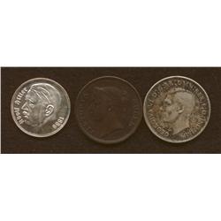 Lot of Three World Coins