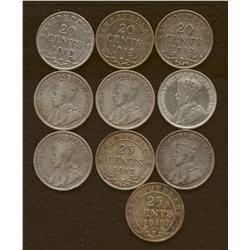Lot of Various Newfoundland Coins