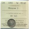 Image 1 : 1892 Five Cent