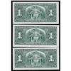 Image 2 : 1937 Bank of Canada $1 Lot of Three Consecutive Notes