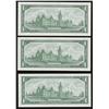 Image 2 : Lot of three 1967 Bank of Canada $1 Replacement Notes