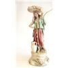 Image 2 : Porcelain "Woman" figural lamp with shade