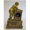 Image 8 : Gilt bronze mantle clock with "Cupid & Shell"