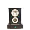 Image 1 : 19th c. slate & malachite barometer / clock