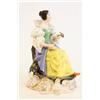 Image 2 : Russian figure of "Seated Woman with Flower"