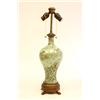 Image 1 : 19th c. Celadon vase mounted as a lamp