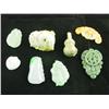 Image 1 : 8 pieces carved jadeite