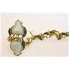 Image 2 : Gilt bronze scepter adorned with jade